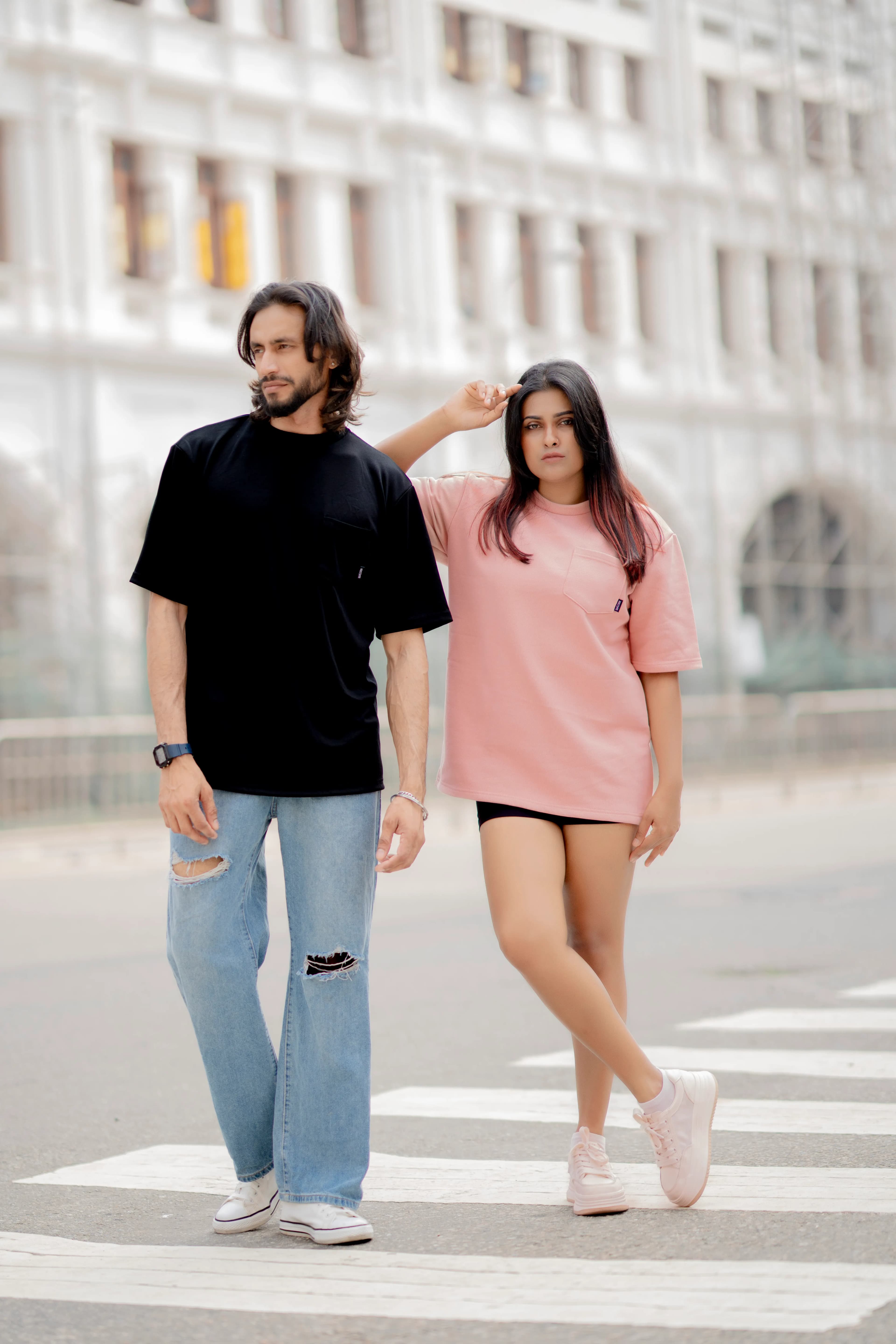Seoul Oversized Tee — Pink